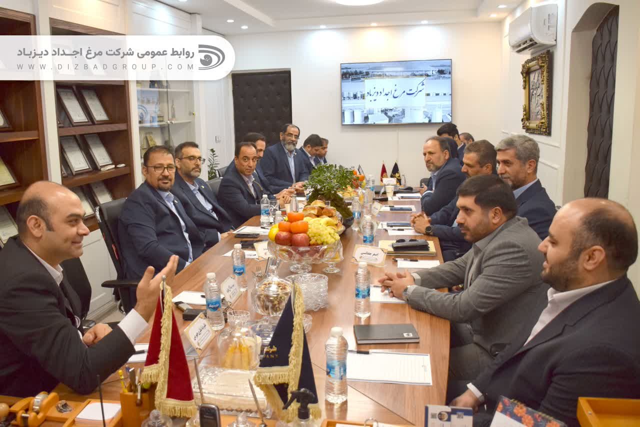 جلسه پایش پروژه های بهبود شرکت مرغ اجداد دیزباد